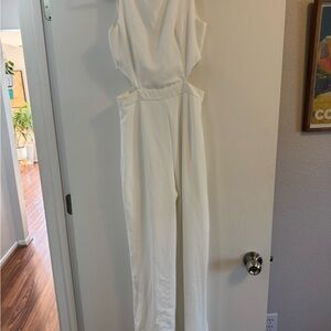 Lulu's Chic Ivory Jumpsuit Bridal
